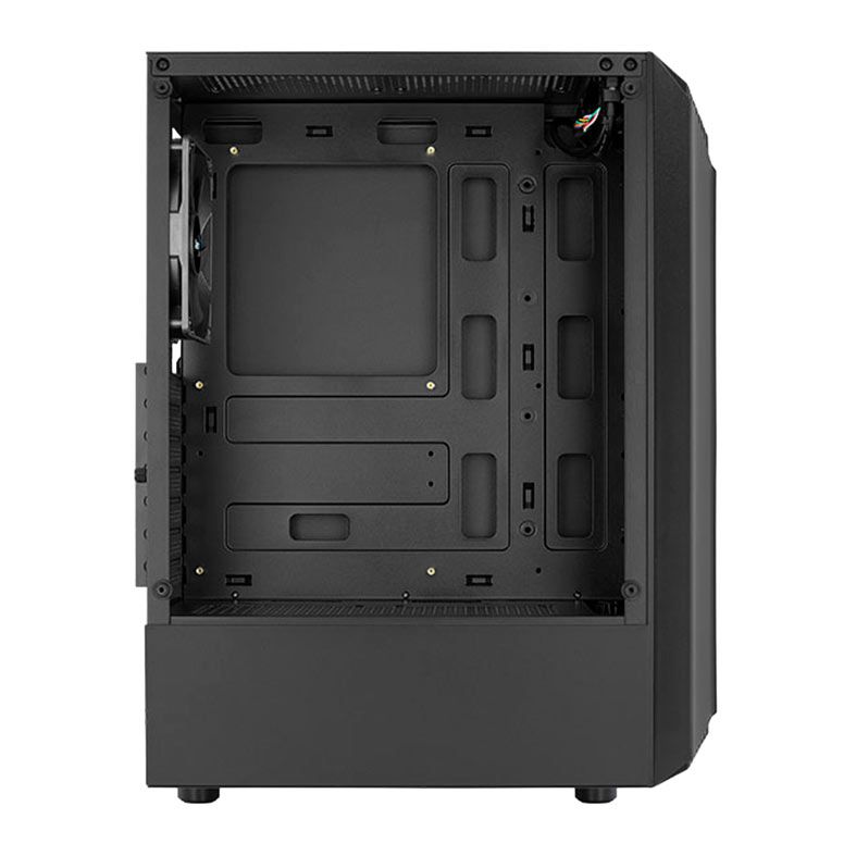 Gabinete Gamer Aerocool Bionic V1, RGB, Mid-Tower, Lateral de Vidro, Com 1 Fan, Preto, BIONIC-G-BK-V1