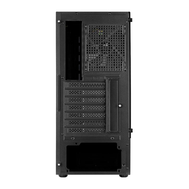 Gabinete Gamer Aerocool Bionic V1, RGB, Mid-Tower, Lateral de Vidro, Com 1 Fan, Preto, BIONIC-G-BK-V1