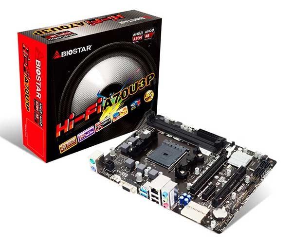 Placa Mae Biostar Hi-Fi A70U3P DDR3 Socket FM2+ Chipset AMD A70M