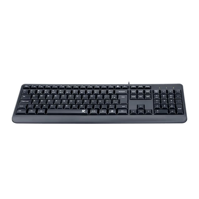 Teclado Membrana Redragon BK-7092, ABNT2, Preto, BK-7092-PT