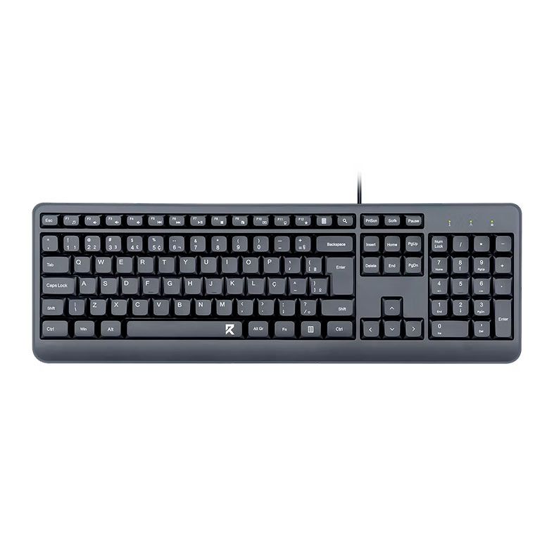 Teclado Membrana Redragon BK-7092, ABNT2, Preto, BK-7092-PT