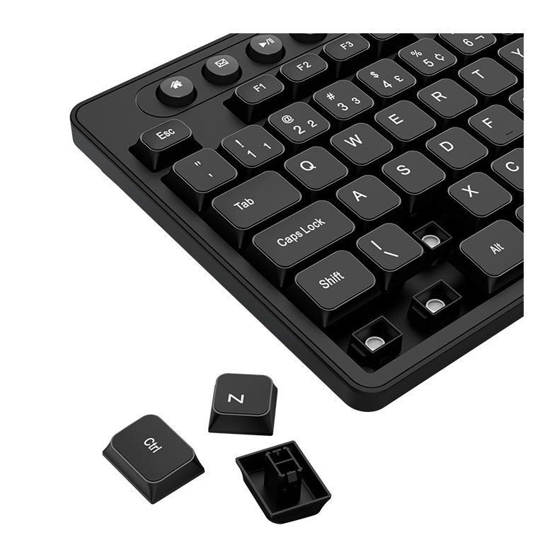 Teclado Redragon BK-7094, ABNT2, Wireless, Preto, BK-7094-PT