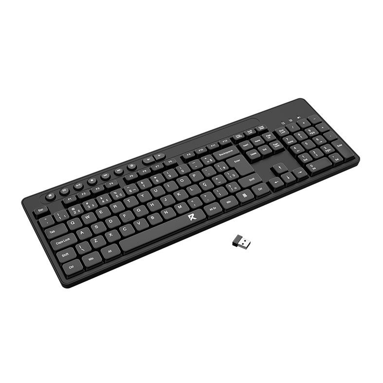 Teclado Redragon BK-7094, ABNT2, Wireless, Preto, BK-7094-PT