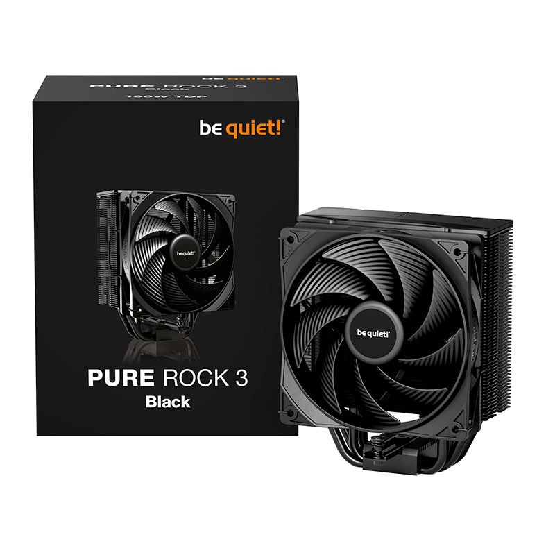 Cooler Para Processador Be Quiet! Pure Rock 3, 120mm, Preto, BK039