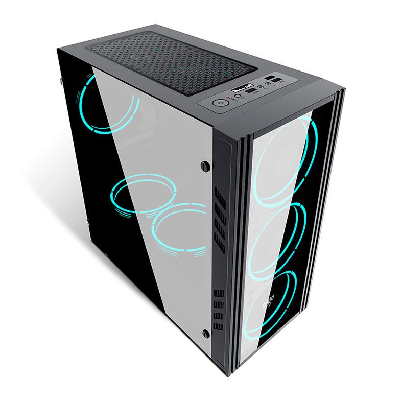Gabinete Gamer Aigo Black Technology Mini Preto, BLACK-TECHNOLOGY-MINI