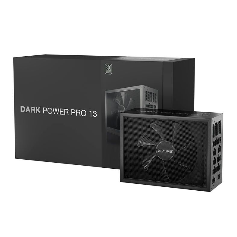 Fonte Be Quiet! Dark Power Pro 13, 1300W, ATX3.1, PCIe 5.0, Full-Modular, 80 Plus Titanium, Preto, BN500