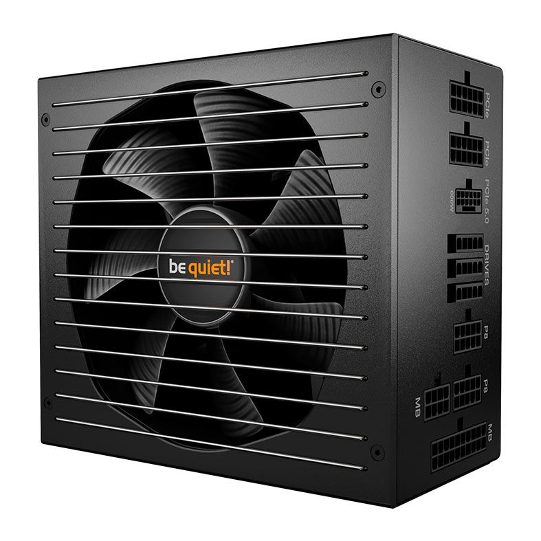 Fonte Be Quiet! Straight Power 12, 850W, ATX 3.0, PCIe 5.0, Full-Modular, 80 Plus Platinum, Preto, BN526