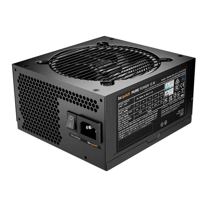 Fonte Be Quiet! Pure Power 13M, 750W, ATX 3.1, PCIe 5.1, Full-Modular, 80 Plus Gold, Preto, BP026