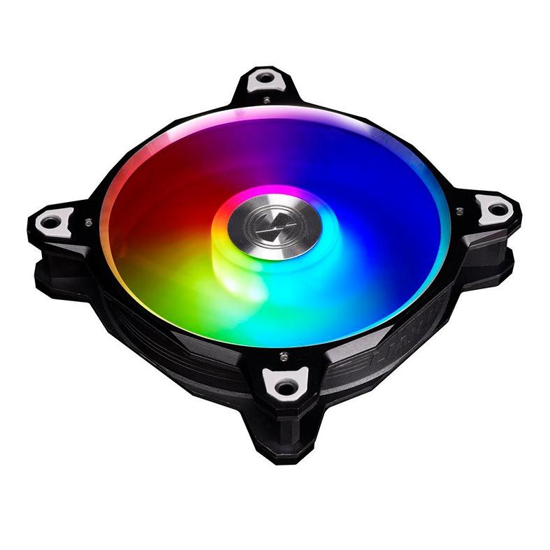 Kit Ventoinhas Lian Li BR Digital RGB Aluminum 3x120mm Preto, BR DIGITAL-3R B