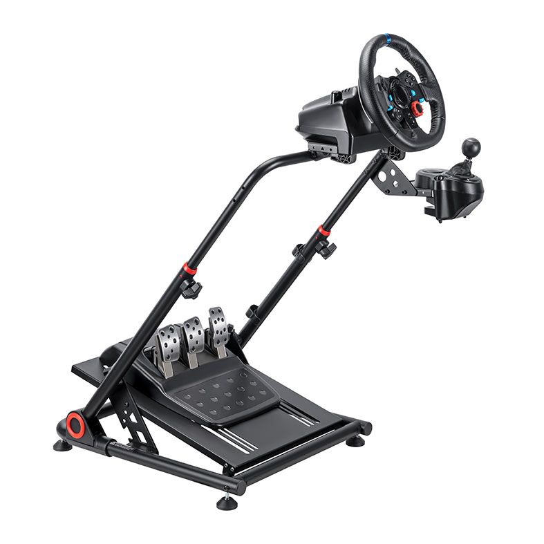 Suporte Para Volante Gamer Brateck Phantom, Simulador de Corrida, Cockpit Dobravel, Com Ajuste, Preto, BRATECK-PHANTOM