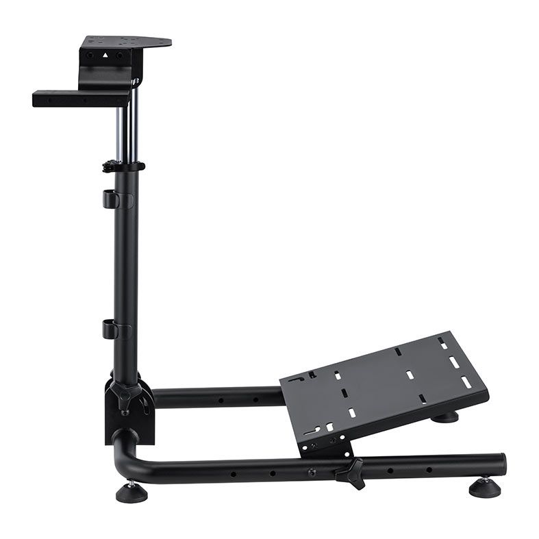 Suporte Para Volante Gamer Brateck Racing, Simulador de Corrida, Cockpit Dobravel, Com Ajuste, Preto, BRATECK-RACING