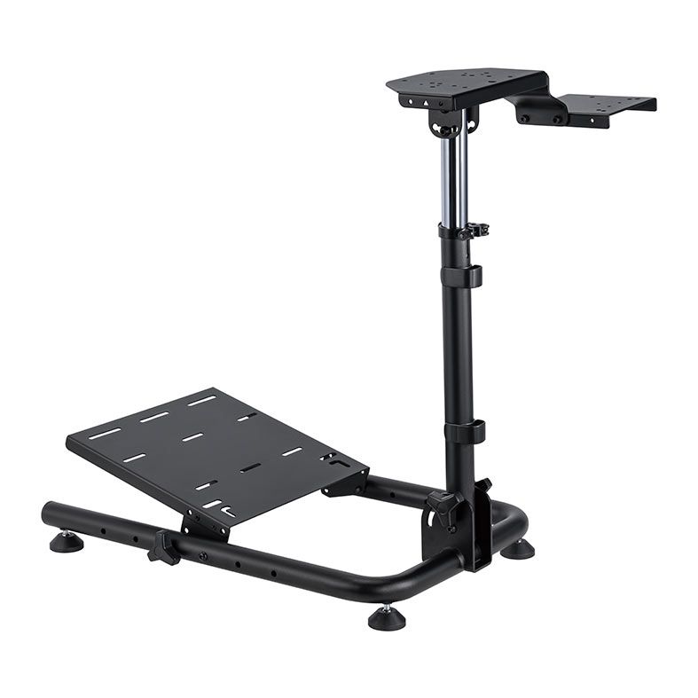 Suporte Para Volante Gamer Brateck Racing, Simulador de Corrida, Cockpit Dobravel, Com Ajuste, Preto, BRATECK-RACING