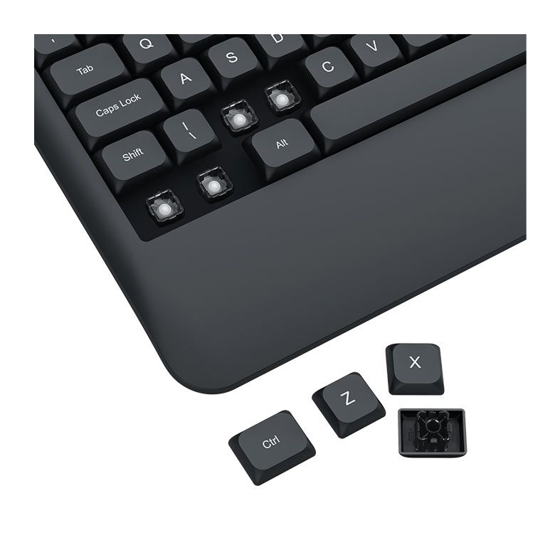 Kit Teclado e Mouse Redragon R Office, Teclado Membrana, Mouse 2400DPI, Preto, BS-7642
