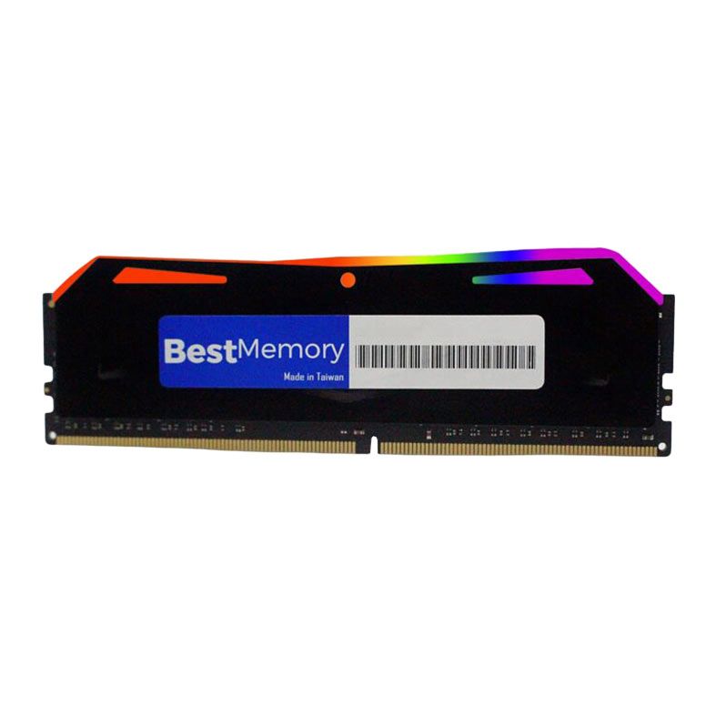 Memoria Best Memory Highlander RGB, 8GB (1x8GB), DDR4, 3600MHz, Preta, BT-D4-8G-3600DW-RGB