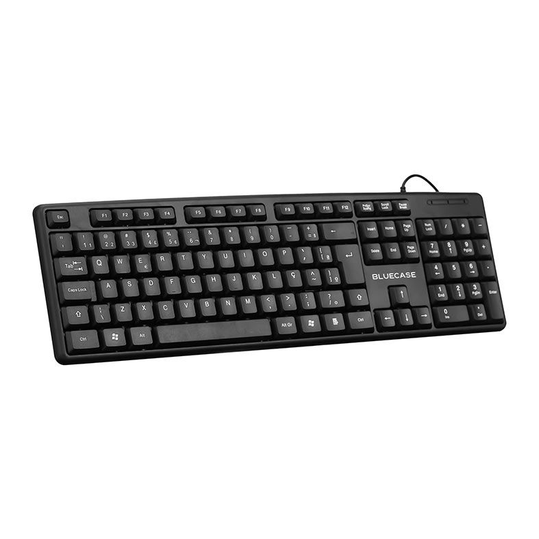 Teclado Membrana Bluecase BT101B , USB, Preto, BT101B
