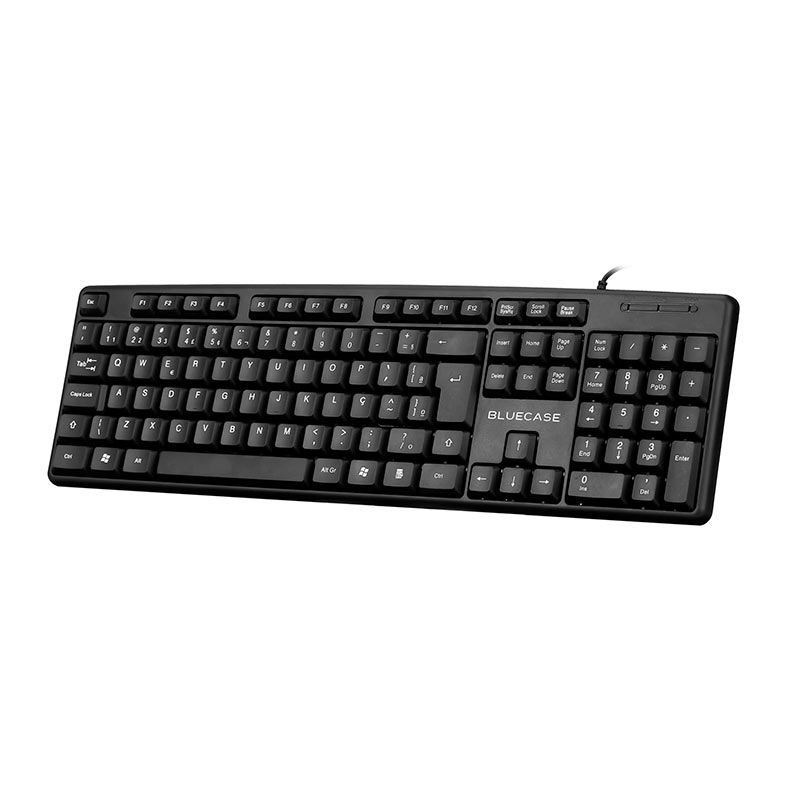 Teclado Membrana Bluecase BT101B , USB, Preto, BT101B