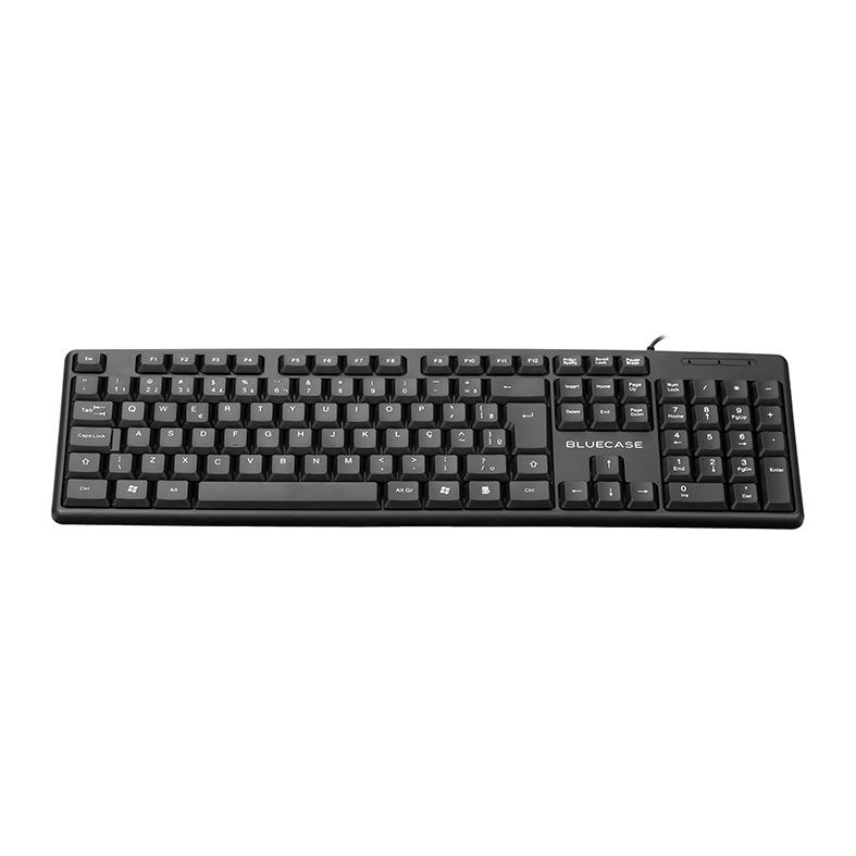 Teclado Membrana Bluecase BT101B , USB, Preto, BT101B