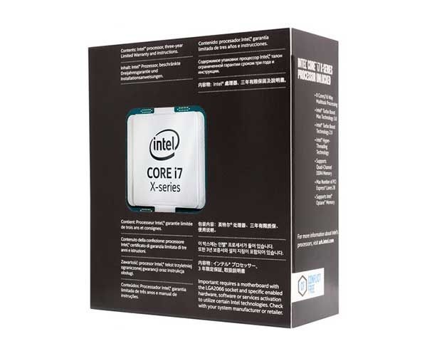 Processador Intel Core i7-7820X Octa-Core 3.6Ghz (4.3GHz Turbo) 11MB Cache LGA2066, BX80673I77820X