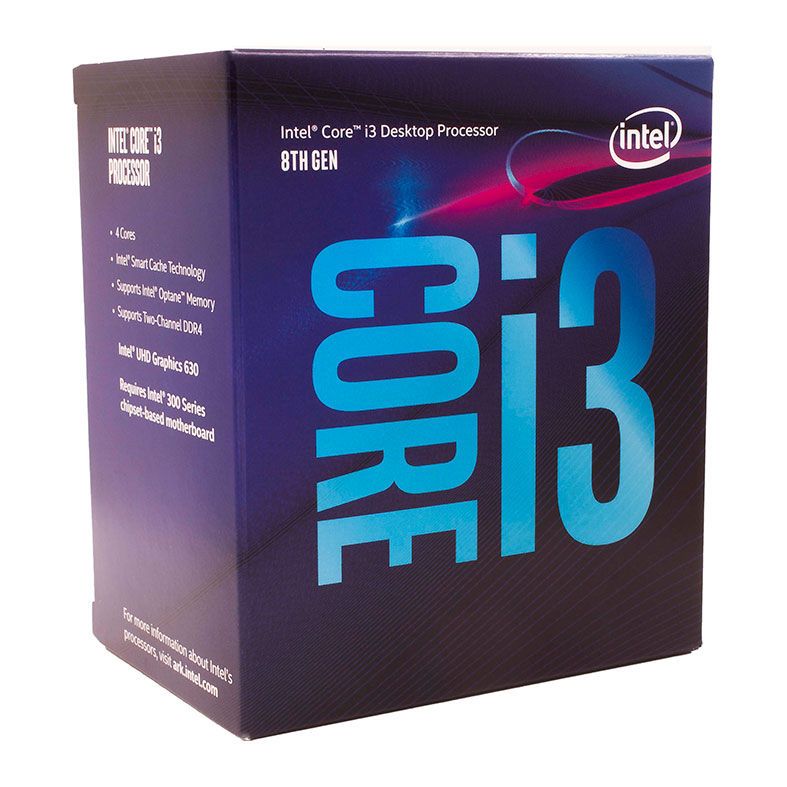 Processador Intel Core i3-8300, 4-Core, 4-Threads, 3.7GHz, Cache 8MB, LGA1151, BX80684I38300