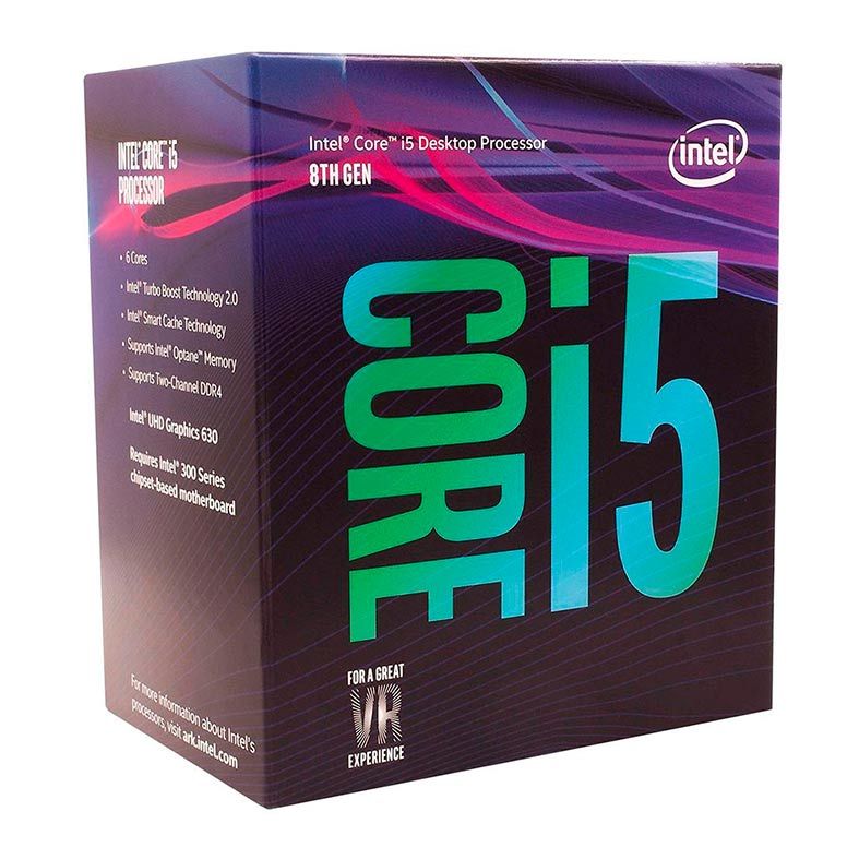 Processador Intel Core i5-8400 Hexa-Core 2.8GHz (4GHz Turbo) 9MB Cache LGA1151, BX80684I58400