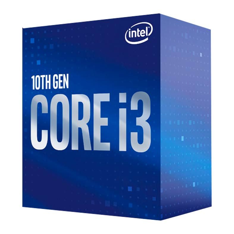 Processador Intel Core i3-10100, 4-Core, 8-Threads, 3.6Ghz (4.3Ghz Turbo), Cache 6MB, LGA1200, BX8070110100-BR