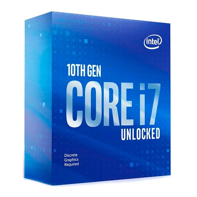 Processador Intel Core i7-10700KF, 8-Core, 16-Threads, 3.8GHz (5.1GHz Turbo), Cache 16MB, LGA1200, BX8070110700KF