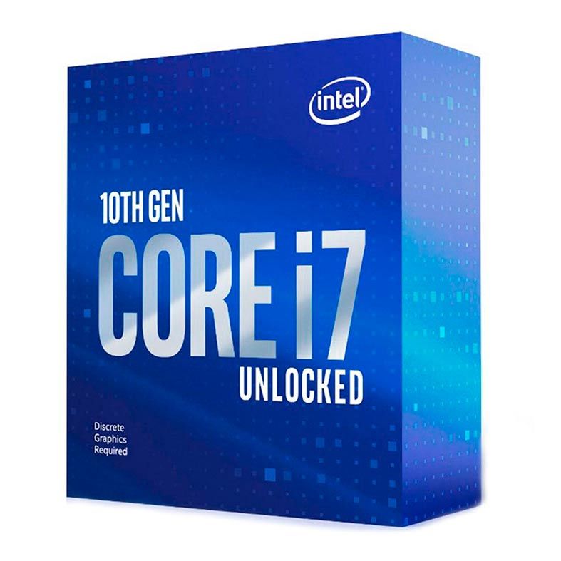 Processador Intel Core i7-10700KF, 8-Core, 16-Threads, 3.8GHz (5.1GHz Turbo), Cache 16MB, LGA1200, BX8070110700KF