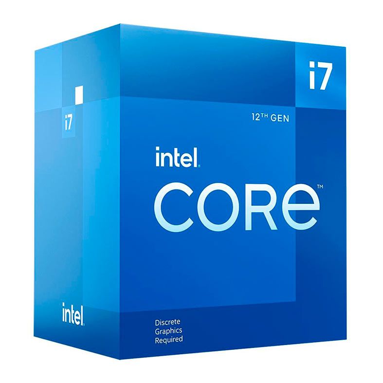 Processador Intel Core i7-12700F, 12-Core, 20-Threads, 2.1GHz (4.9GHz Turbo), Cache 25MB, LGA1700, BX8071512700F-BR
