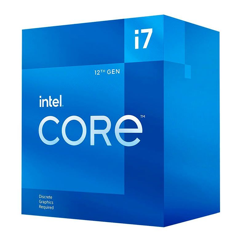 Processador Intel Core i7-12700F, 12-Core, 20-Threads, 2.1GHz (4.9GHz Turbo), Cache 25MB, LGA1700, BX8071512700F-BR