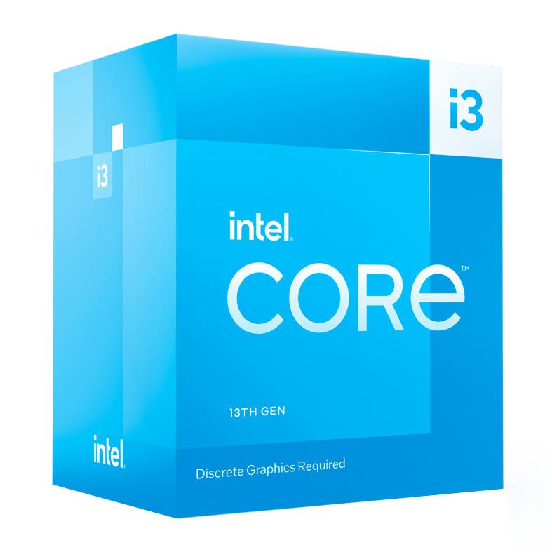 Processador Intel Core I3-13100F, 4-Core, 8-Threads, 3.4GHz (4.5GHz Turbo), Cache 12MB, LGA1700, BX8071513100F