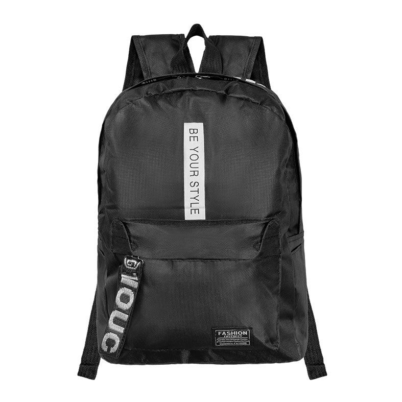 Mochila BYS, Nylon, Preto e Branco, BYS-BPC-2410