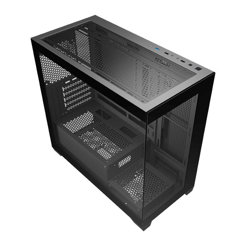 Gabinete Gamer Aigo Darkflash C218M, Mid-Tower, Lateral de Vidro, Preto, C218M-BK