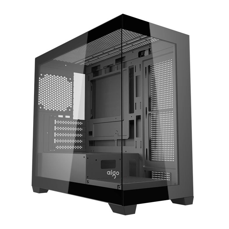 Gabinete Gamer Aigo Darkflash C218M, Mid-Tower, Lateral de Vidro, Preto, C218M-BK