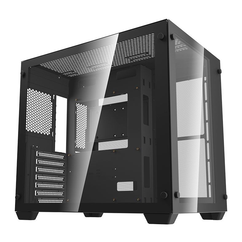 Gabinete Gamer Aigo DarkFlash C285, Lateral de Vidro, Preto, C285-BK