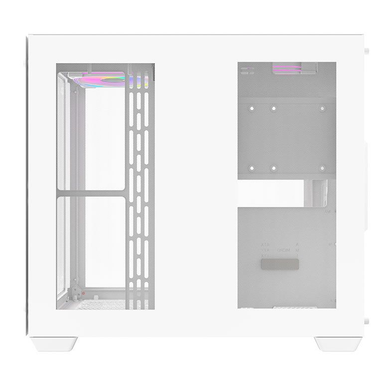 Gabinete Gamer Aigo Darkflash C285, ARGB, Mid-Tower, Lateral de Vidro, Com 4 Fans, Branco, C285-WH-4F