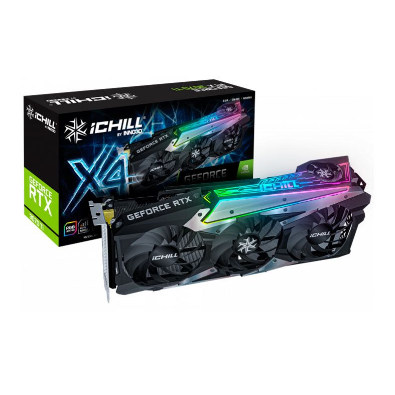 Placa de Video INNO3D GeForce RTX 3070 Ti iCHILL OC, 8GB, GDDR6X, 256-bit, C307T4-086XX-1820VA35