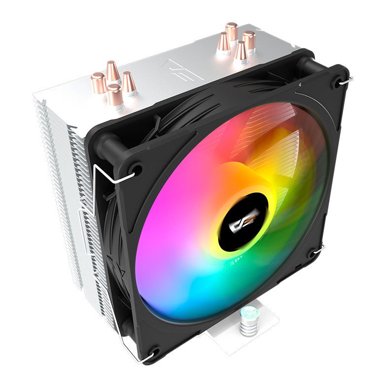 Cooler Para Processador Aigo Darkflash C400, ARGB, 120mm, Preto, C400-BK