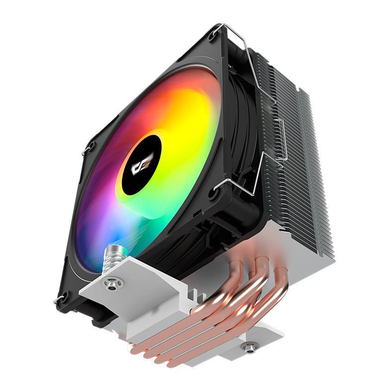 Cooler Para Processador Aigo Darkflash C400, ARGB, 120mm, Preto, C400-BK