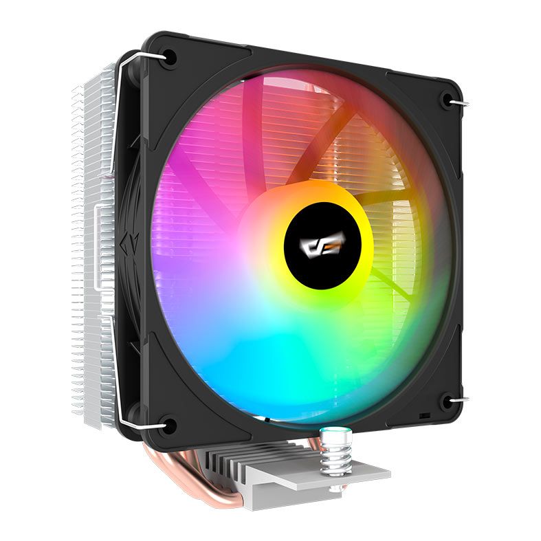 Cooler Para Processador Aigo Darkflash C400, ARGB, 120mm, Preto, C400-BK