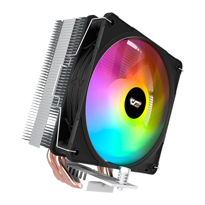 Cooler Para Processador Aigo Darkflash C400, ARGB, 120mm, Preto, C400-BK