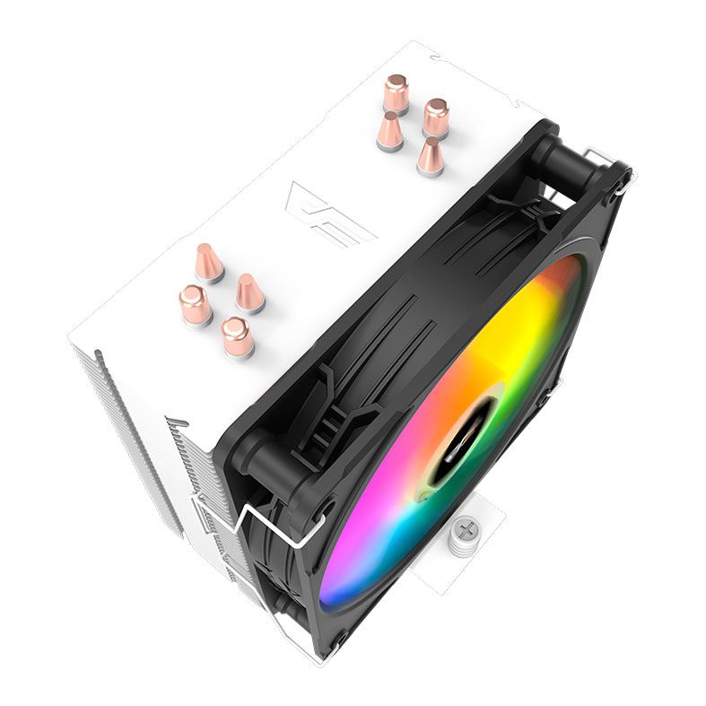 Cooler Para Processador Aigo Darkflash C400, ARGB, 120mm, Preto, C400-BK
