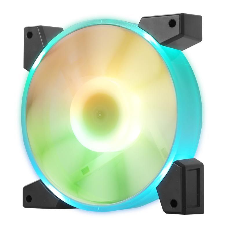 Kit Ventoinhas Aigo DarkFlash C7 RGB 5x120mm, Com Controladora, C7-5in1