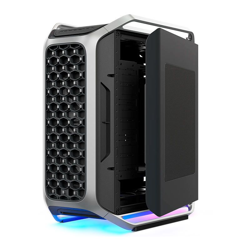 Gabinete Gamer Cooler Master Cosmos Alpha, Full-Tower, Lateral de Vidro, Preto e Prata, C700-KGNN-S00
