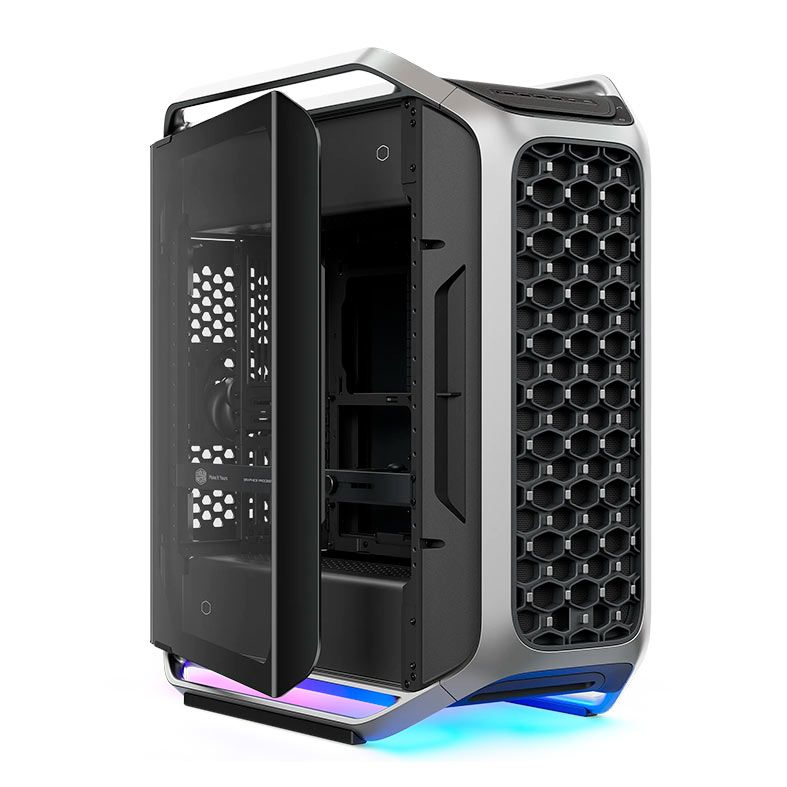 Gabinete Gamer Cooler Master Cosmos Alpha, Full-Tower, Lateral de Vidro, Preto e Prata, C700-KGNN-S00