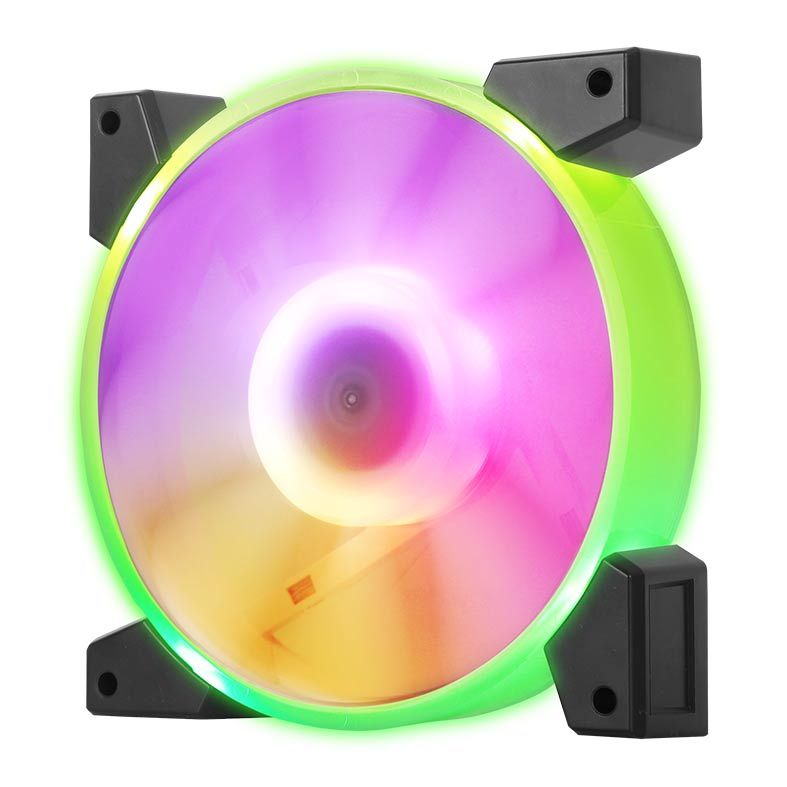 Kit Ventoinhas Aigo DarkFlash C7 RGB 3x120mm, Com Controladora, C7-3in1