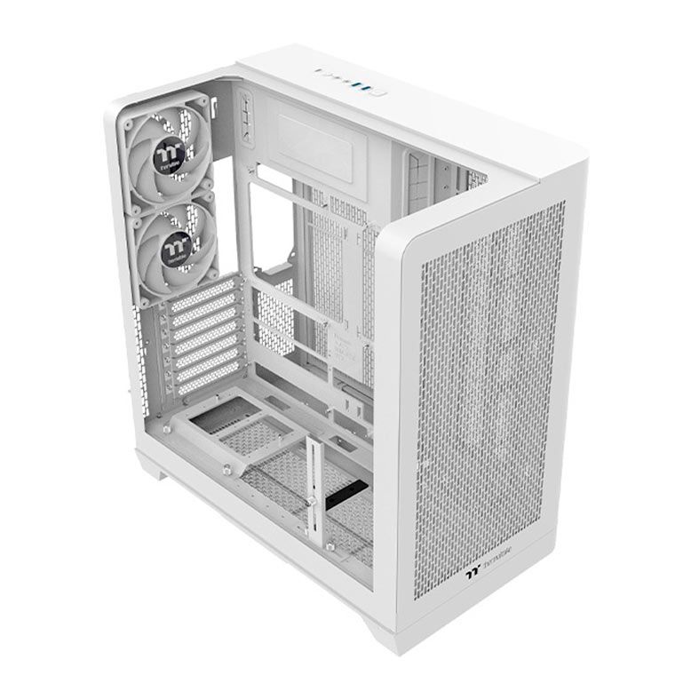 Gabinete Gamer Thermaltake View 390 AIR Snow, ARGB, Mid-Tower, Lateral de Vidro, Com 2 Fans, Branco, CA-11F-00M6WN-00