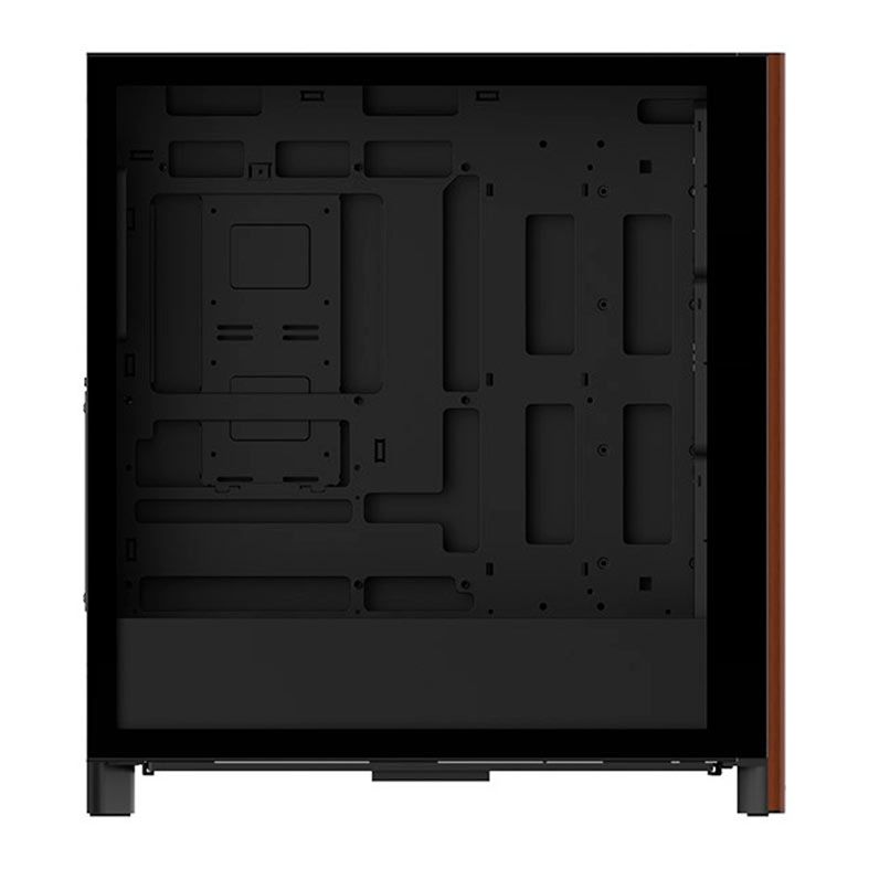 Gabinete Gamer Thermaltake S370 Wood Style, Mid-Tower, Lateral de Vidro, Preto, CA-11J-00M1WN-00
