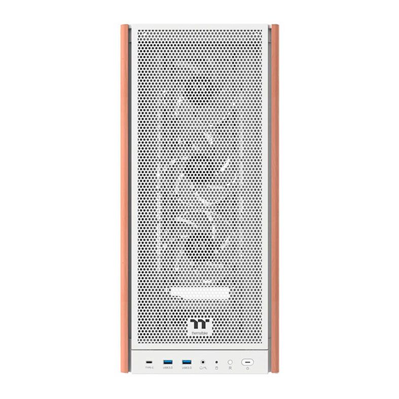 Gabinete Gamer Thermaltake S370 Wood Style, Mid-Tower, Lateral de Vidro, Branco, CA-11J-00M6WN-00