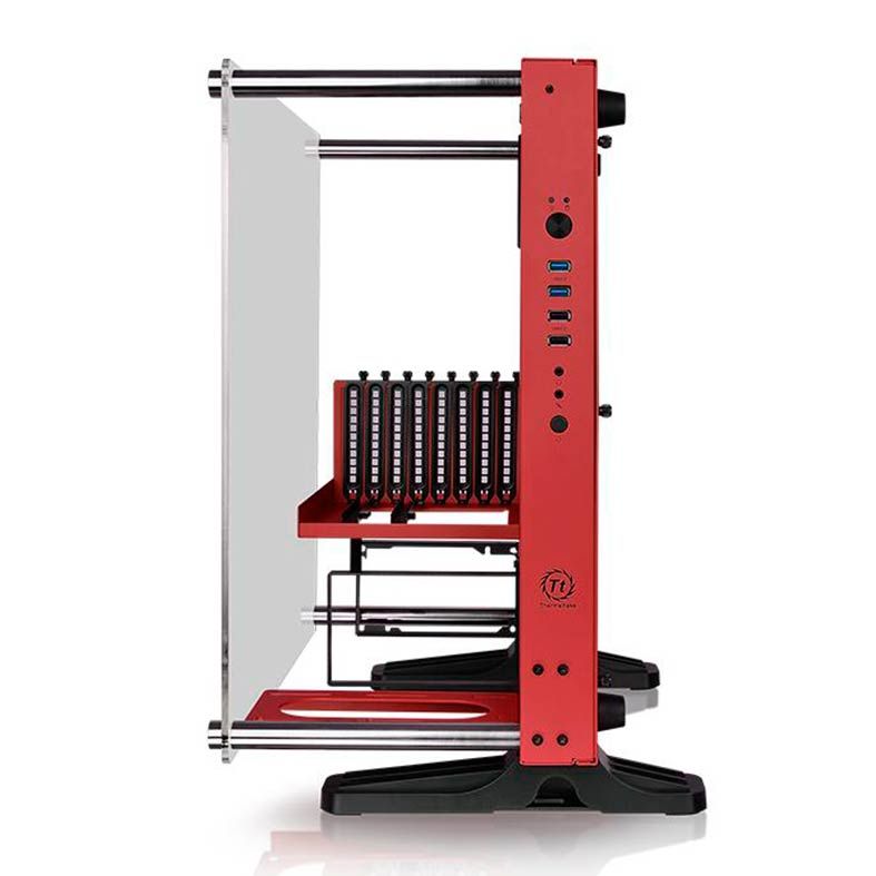 Gabinete Thermaltake Core P3 TG Red Edition Window, CA-1G4-00M3WN-03