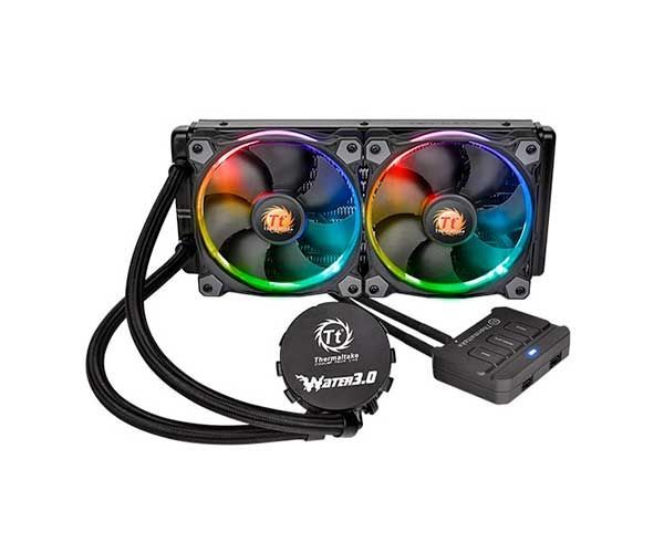 Gabinete Thermaltake Versa C22 RGB Preto + Fonte 700W e Water Cooler 240 RGB, CA-1G9-00M1WN-03